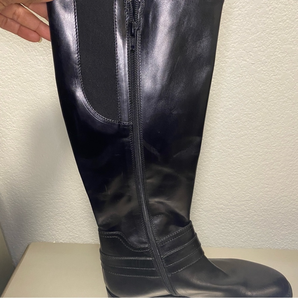 NWOB AGL Attilio Guisti Leombruni Black Leather Riding Boot in Black - Size 37 - Picture 4 of 14